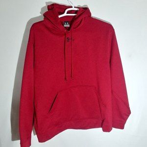 Under Armour Pullover Hoodie Red XL Extra Large Hooded
